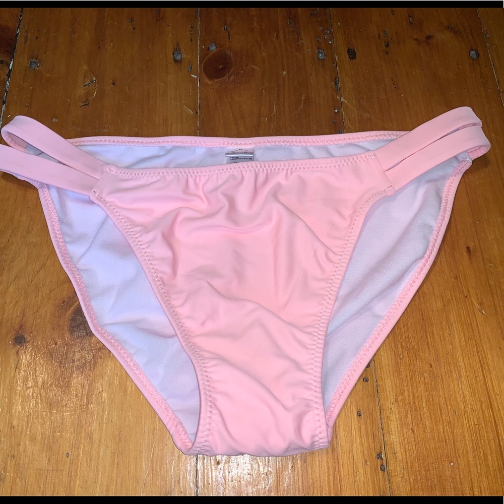 Light pink bathing suit bottoms!